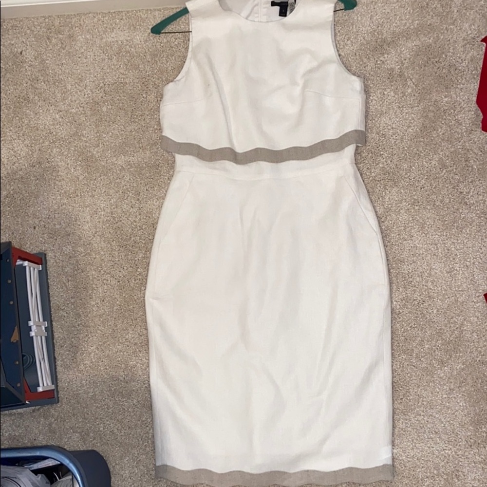 Linen J crew dress